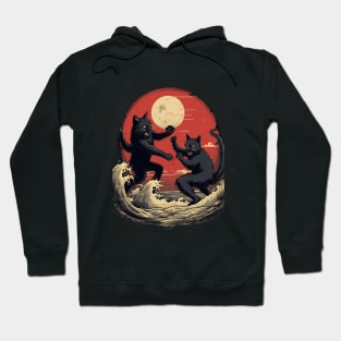 Black Cat Fight Club Hoodie